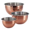 3-piece Copper Clad Mixing Bowls
