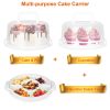 10in Cake Storage Container with Handle Plastic Cake Box Cupcake Storage Box Container Carrier