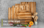 Real Teak Cutting Board With Juice Groove 18 INCH, Pack of 5 Pieces