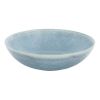 Blue Round Stoneware 16-Piece Dinnerware Set