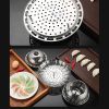 1pc Foldable Steaming Tray; Retractable Steaming Rack; Fruit Tray; Fruit Drainer