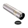 Electric Salt Pepper Grinder with Light Adjustable Coarseness Stainless Steel Salt Pepper Shaker