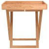 Folding Tray Table 20.5"x14.2"x22.2" Solid Wood Walnut