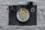 3 Pcs Serving Set (Fork Spoon And Ladle) Due Ice Oro