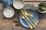 Salad Servers (Fork And Spoon) Vintage Oro