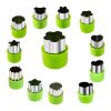 5/9/12pcs Fruit Vegetable Cookie Cutters Shapes Sets; Stainless Steel Food Mini Pie Cookie Stamps Mold For Kids Baking; Bento Box And Decorating Tools